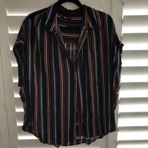 Madewell Central Drapey Striped Blouse
